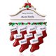 thumbnail image 1 of witfox Adornos navideños familiares personalizados 2023 - Adornos navideños personalizados Familia de 3, Calcetín con nombre personalizado Adornos navideños Regalos navideños personalizados para miemb, 1 of 4