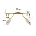 thumbnail image 3 of Retail Eyewear Bridge Replacement For Rimless Frame Stainless Steel Eyewear Nose Bridges With Nose Pad NB015 NB015 Gun, 3 of 6