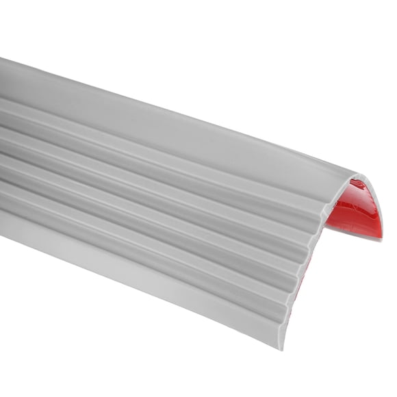 Stair Nosing, 9.8 ft (2x2 Inch) Self-Adhesive Step Edge Protector, Gray