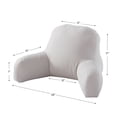 thumbnail image 4 of Solid Gray Cotton Duck Junior Bed Rest Pillow, 4 of 4
