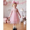 thumbnail image 5 of Arshiner Toddler Girls Tutu Tulle Dress Fall Winter Long Sleeve Party Dresses | Star Sequin Birthday Princess Formal Fancy Princess Dress, 5 of 6