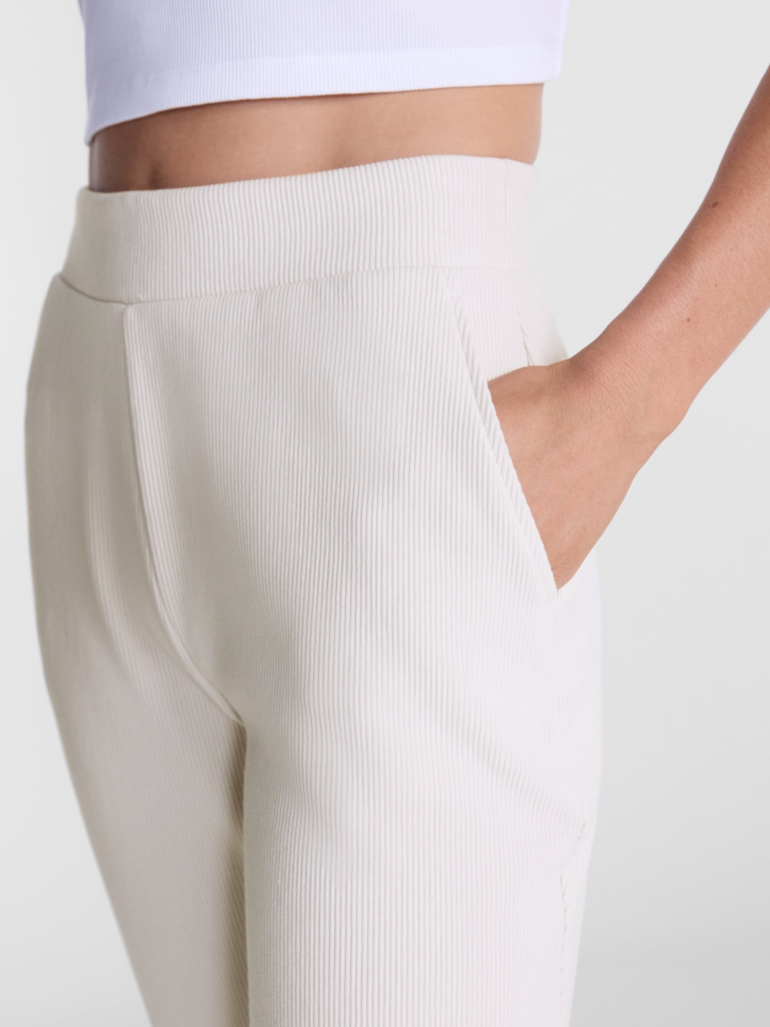 Avia Women's and Women's Plus Ribbed Ottoman Joggers, Sizes XS-4X