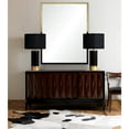 thumbnail image 5 of Ren Wil Mt2325 Leslie 50" X 40" Urban Modern Black And Brass Large Wall Mirror, 5 of 6