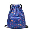 thumbnail image 1 of DAGESVGI Printed Drawstring Backpack Niche Design Large Capacity Multi-functional Backpack Out Q1o2 Capacity Large Bag Fitness Sports Use, 1 of 8