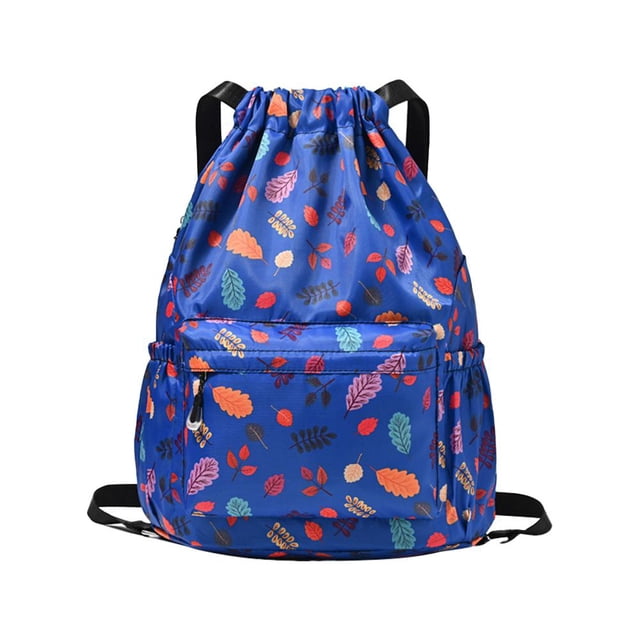 DAGESVGI Printed Drawstring Backpack Niche Design Large Capacity Multi-functional Backpack Out Q1o2 Capacity Large Bag Fitness Sports Use