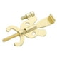 thumbnail image 3 of Cerradura de puerta portátil de seguridad, cerradura de puerta desde el interior, Hardware de viaje, cerradura de puerta de Hotel, casillero de puerta oro con tornillo Macarena Cerradura de puerta portátil, 3 of 8