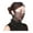 Black, variant on Chiffon Neck Gaiter with Earloops for Women Breathable UV Sun Protection Face Bandana Scarf for Outdoor Cycling Travel