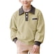 thumbnail image 1 of Odeerbi Camisas de Golf de Chicos y Niñas Con Cuello de Color A Rayas de Manga Larga Uniforme de La Escuela Camisas de Tenis, 1 of 9