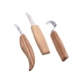 thumbnail image 4 of Phenofice 3 Pcs Engraving Tool Kit Stainless Steel Multi Craftsmen Scraping Outdoor Use, 4 of 8