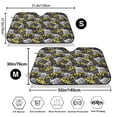 thumbnail image 7 of Lsque White Retro Off-Road Vehicle Car Windshield Sun Shade | Accordion Folding Style Auto Shade for Car Truck SUV Van | Blocks UV Rays Sun Visor Protector | Medium, 7 of 7