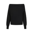 thumbnail image 4 of Women's Off The Shoulder Sweater Long Sleeve Tops 2025 Fall Loose Knit Pullover Sweaters Winter Clothes, 4 of 4