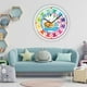 thumbnail image 5 of Reloj Analógico de 10 "para Aprender ños Sin Hacer Tictac Decir La Hora Reloj de Enseñanza Decoración de Pared Aprendizaje ños Esc animales Fernando reloj de pared, 5 of 8