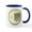 White/Navy Inside, variant on CafePress - New Hampshire Quarter 2000 Basic Mugs - 11 oz Ceramic Mug - Novelty Coffee Tea Cup