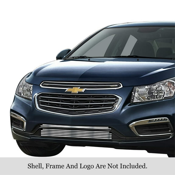 2015-2015 Chevy Cruze 304 Stainless Steel Polished Finish 8X6 Horizontal Billet Stainless Steel Billet Grille