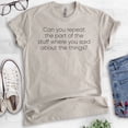thumbnail image 2 of Can You Repeat The Part Of The Stuff Shirt, Unisex Women's Men's Shirt, Funny Shirt, Silly Goofy Tee, Light Silk Gray, 3X-Large, 2 of 6