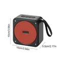 thumbnail image 4 of Qocolhg Portable Bluetooth Speaker, Wireless Speakers, Portable Wireless Up to 2-4H Playtime, Powerful Basses High Sounds Quality Compact For Home Outdoor Car Use Mini Audio Player, Red, 4 of 7
