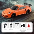 thumbnail image 3 of High-Speed 1:43 Scale RC Drift Car - 2.4GHz 4WD Remote Control Racing Vehicle with LED Lights for Adults (Blue & White), 3 of 6