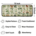 thumbnail image 2 of CURLYOOT Wildflower Runner Rug 2'x6' Washable Kitchen Runner Rug Indoor Non Slip Laundry Rugs Floral Flower Plant Leaves Floor Carpet for Hallway Kitchen Entryway Bedroom Living Room, 2 of 9