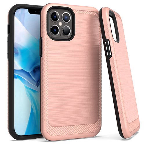 Iphone 12 Pro Max 6 7 Brushed Case 3 Rose Gold Walmart Com Walmart Com