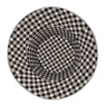 thumbnail image 2 of Vsdgher Black Plaid Heart Print Bucket Hat for Men&Women Bucket Hat Reversible Summer Double-Side-Wear Travel Gardening, Beach, Camping, Hiking, Fishing Cap, 2 of 5
