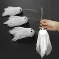 thumbnail image 6 of Dserhfy Halloween Hanging Ghost Decoration Small White Cloth Ghost Ornaments for Farmhouse Yard Lawn Haunted House Party Decor, 6 of 7