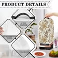 thumbnail image 4 of HELLHERO Horse Chestnut Leaf Pattern Coffee Machine Dust Cover 1Pcs Protective Case Polyester AntiSlip for Kitchen Counter Hand Strap, 4 of 6