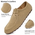 thumbnail image 3 of Ecetana Loafers for Women Suede Slip on Work Flats Shoes Womens Dressy Casual Walking Shoes, 3 of 8