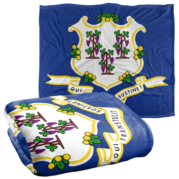 Connecticut Flag Officially Licensed Silky Touch Super Soft Throw Blanket 50' x 60'