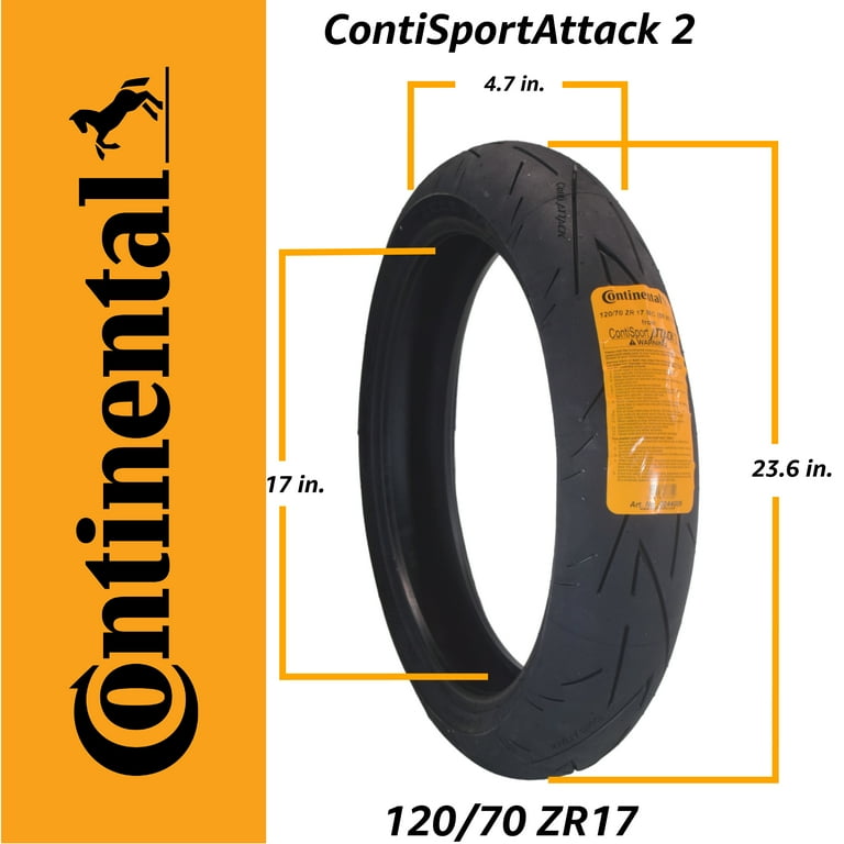 Continental ContiSportAttack 2 120/70ZR17 Front & 160/60ZR17 Rear