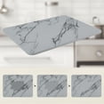 thumbnail image 4 of Unique Bargains Marbled Diatomaceous Stone Dish Drying Mat for Kitchen Gray, 4 of 6