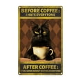 thumbnail image 1 of asddcavvf Before Coffee I Hate Everytone After Coffee I Feel About Hating Everyone Coffee Sign Kitchen Rosary Beads for Car Table Lamp Glass Shade Beads Hanging Decorations for Living Room, 1 of 7