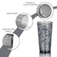 thumbnail image 3 of Yalin 24-Ounce Plastic Tumbler Acrylic Drinking Glasses, Reusable Plastic Cups, Stackable, BPA-Free, Shatter Proof, Dishwasher Safe, Set of 8 ( Gray ), 3 of 5