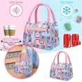 thumbnail image 1 of Lunch Bag 2 Portable Insulation Zippered Thick Aluminum Foil Inner Layer Cloth Carrying Compact Design, 1 of 7