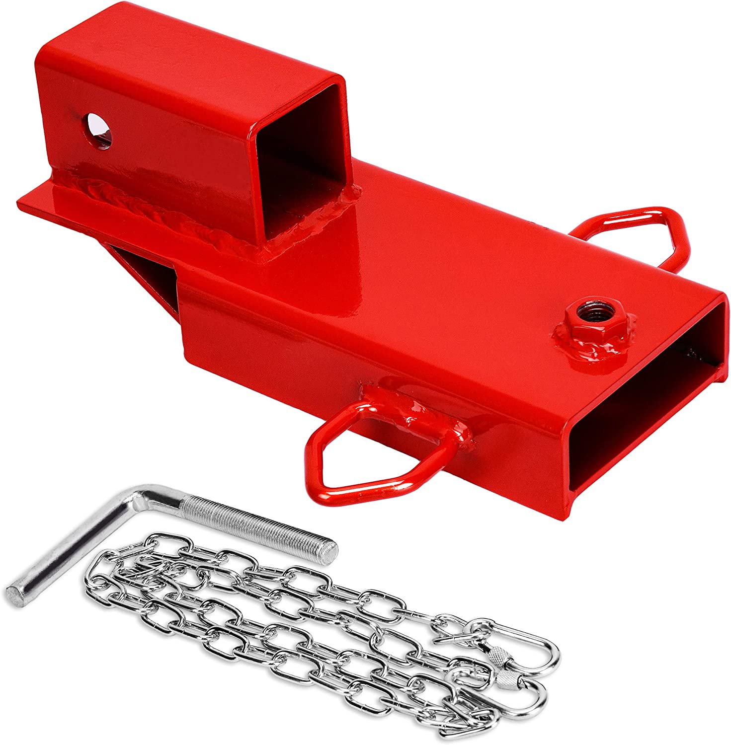 YITAMOTOR 2" Forklift Hitch Receiver Clamp On Steel 3,000 lb. Capacity