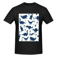 thumbnail image 4 of Bingfone Cute Cartoon Dinosaurs Men'S Loose Fit Short-Sleeve Pocket T-Shirt, 4 of 7
