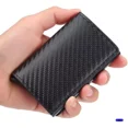 thumbnail image 4 of Cartera Tarjetero Billetera Unisex De Cuero Protección Rfid Color Gris oscuro, 4 of 8