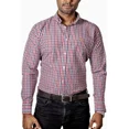 thumbnail image 2 of Camisa Hombre Casual Slim Fit Cuadros Blancos, Rojos, Negros, 2 of 6