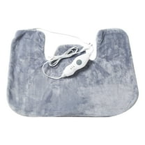 Komiseup Wearable Heated Throw Blanket, Electric Blanket Shawl, Electric Heated Wrap Poncho Shawl, Soft Flannel Wearable Heated Blanket Hoodie, Machine Washable