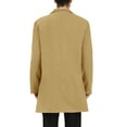 thumbnail image 3 of Lars Amadeus Men's Trench Coat Slim Fit Single Breasted Warm Long Overcoat, 3 of 6