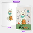 thumbnail image 2 of Hardworking Samoyed Ready Back to School New Year Classes 5x7in Folded Greeting Card Siberian Sammy Dog Lover Single Note Card with Envelope - 12011, 2 of 5