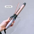 thumbnail image 5 of Rotating Curling Iron, Ceramic Hair Curler, 2-in-1 Curling and Straightening Tool with Adjustable Heat Settings and Automatic Shut-Off, Fast Styling Black and Green Hair Styling Wand, 5 of 8