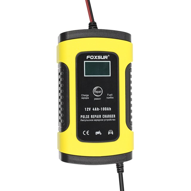 Cargador De Batería De Coche Cargador de batería automático de 12V Cargador de batería de potencia rápida Suministro automotriz automotriz Hugtrwg Accesorios para autos y motos