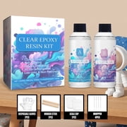 Crystal Clear Epoxy Resin Kit , No-Bubble, No-Yellowing, Self Leveling Resina Epoxica para Manualidades, Clear Resin Epoxy for Casting, Molds, Painting, Jewelry, Art Crafts