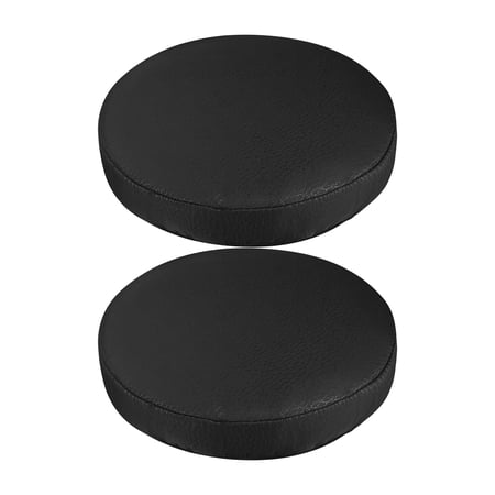 FRCOLOR 2Pcs Black Stretch Stool Covers Round Shape Stool Covers Black Stool Covers
