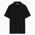 thumbnail image 2 of Regent Row Men's Big & Tall XL Black Commuter Short Sleeve Button Down Shirt, 2 of 11