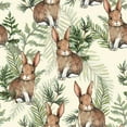 thumbnail image 3 of Hares between Leaves Wallpaper Peel-and-Stick - 25"W x 225"H, 3 of 3