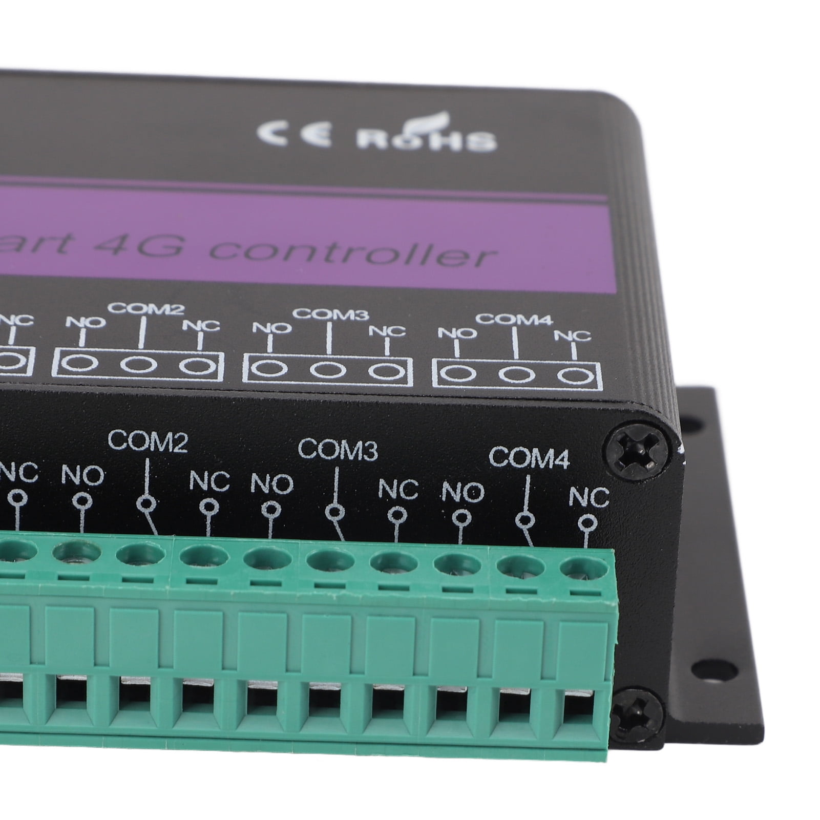 Yajisi 4 Channel 4G GSM Remote Control Relay Switch, Intelligent APP/WEB/SMS Alarm Controller for Home Temperature, Humidity, and Power Failure Monitoring, 100-240V EU Plug