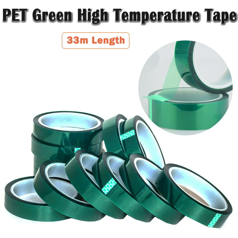 33M Green PET Tape 10mm 20mm Heat-resistant PET High Temperature