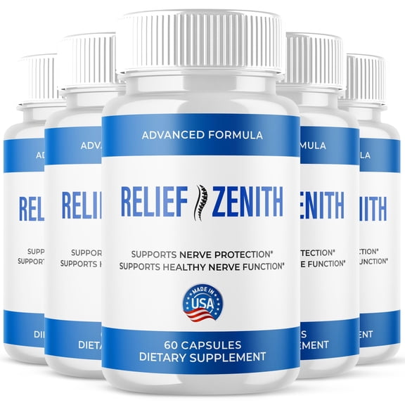 Relief Zenith Advanced Nerve Health Support Pills Natural Vitamin Supplement ReliefZenith 300 Capsules