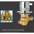 thumbnail image 5 of -- Mezclador termostático Mezclador de ducha de latón Grifos de válvula Salida de 1 vía Mezcla de agua fría y caliente Montado en la pared, 5 of 5